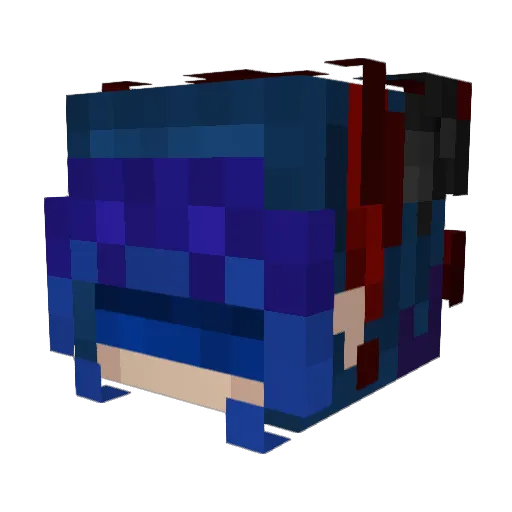 Midnight_Zadi Minecraft avatar head, 3D render