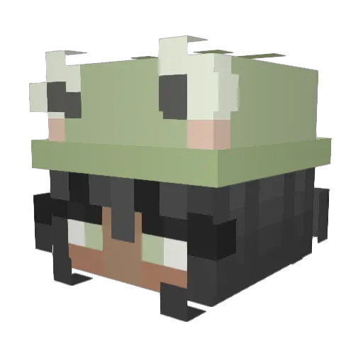 Midnight__Star Minecraft avatar head, 3D render