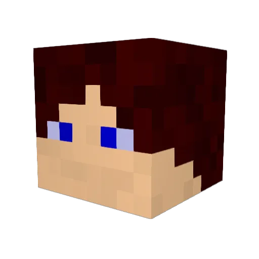 Midnightflame Minecraft avatar head, 3D render