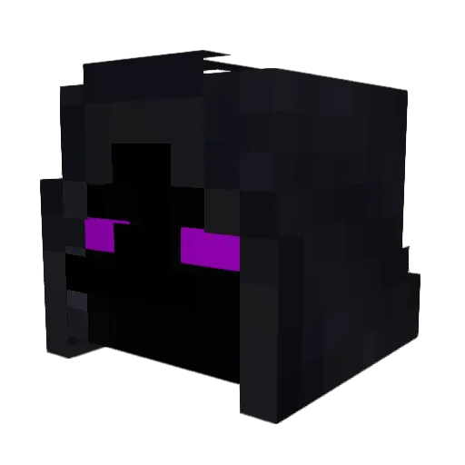 MidnitePanther Minecraft avatar head, 3D render