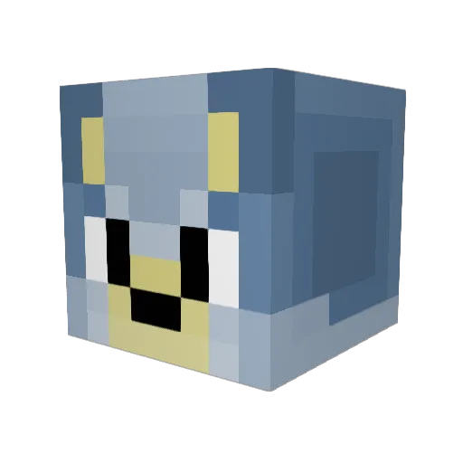 Mido44 Minecraft avatar head, 3D render
