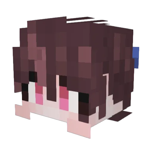 Midodo__ Minecraft avatar head, 3D render