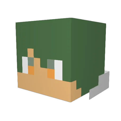 Midoguri0730 Minecraft avatar head, 3D render