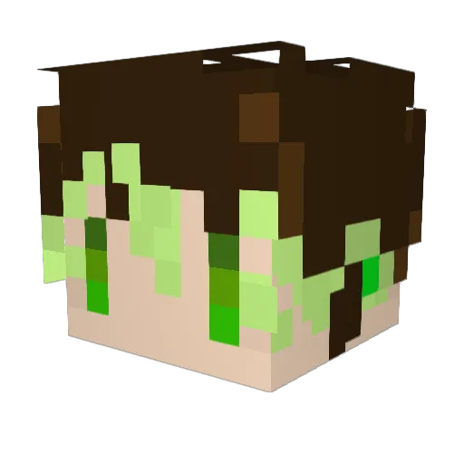 Midoriko0220 Minecraft avatar head, 3D render