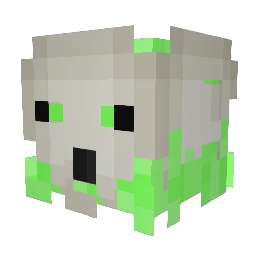 Midorisensei Minecraft avatar head, 3D render
