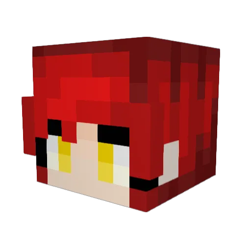 Midoriya0 Minecraft avatar head, 3D render
