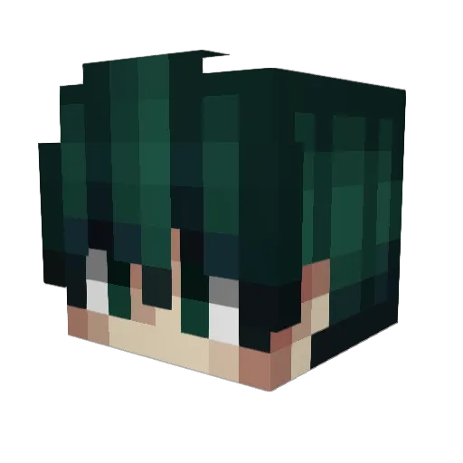 Midowxd Minecraft avatar head, 3D render