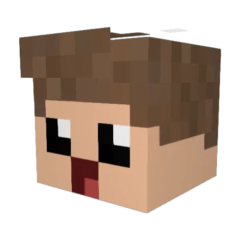 MidoxYT Minecraft avatar head, 3D render