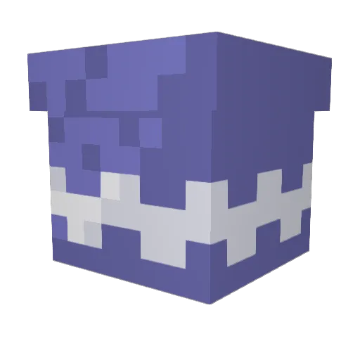 Midrule Minecraft avatar head, 3D render