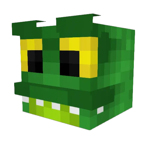 Midspeedrunner Minecraft avatar head, 3D render