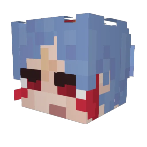 Midstu Minecraft avatar head, 3D render