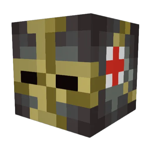 Midway2Conquest Minecraft avatar head, 3D render
