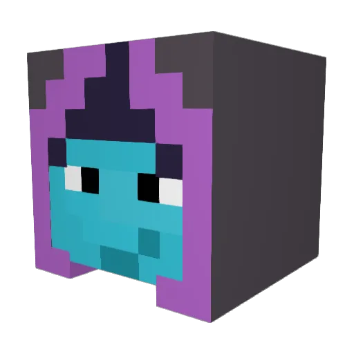 Midzislaw Minecraft avatar head, 3D render
