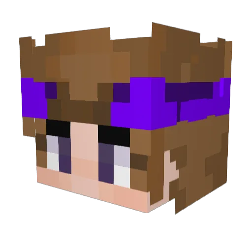 MieGz20 Minecraft avatar head, 3D render