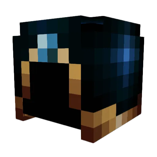 Miebatsu Minecraft avatar head, 3D render