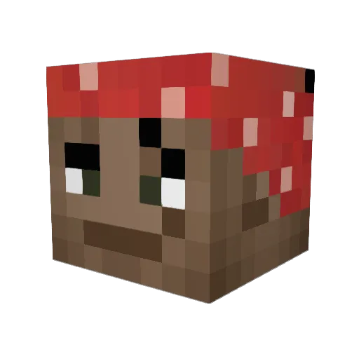 Miechooo Minecraft avatar head, 3D render