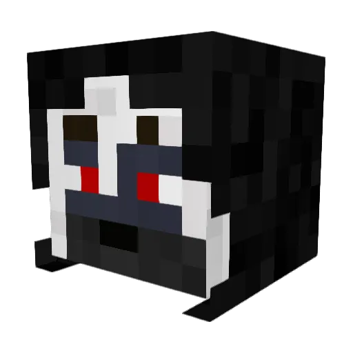Mieh_S Minecraft avatar head, 3D render