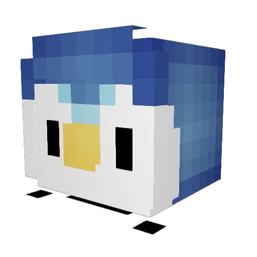 Miekaa09 Minecraft avatar head, 3D render