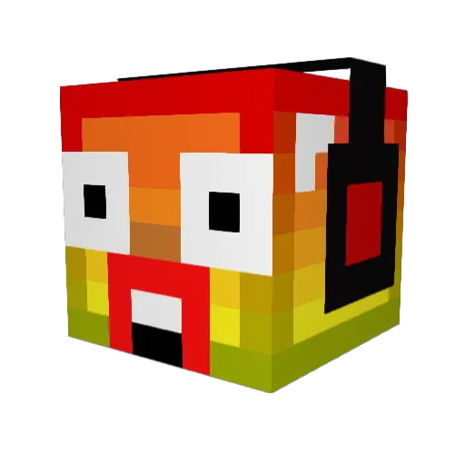 Miel_Splinter Minecraft avatar head, 3D render