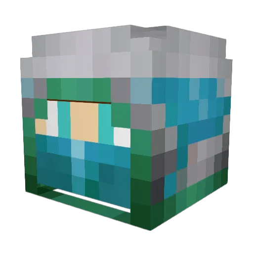 Mielemiah Minecraft avatar head, 3D render