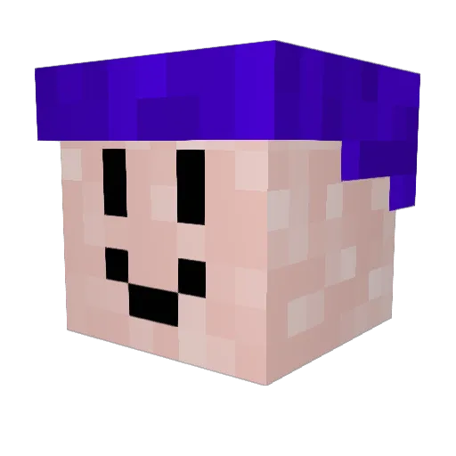 Mielo_depro Minecraft avatar head, 3D render
