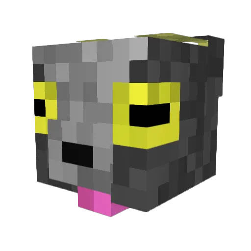 MielsytGoat Minecraft avatar head, 3D render