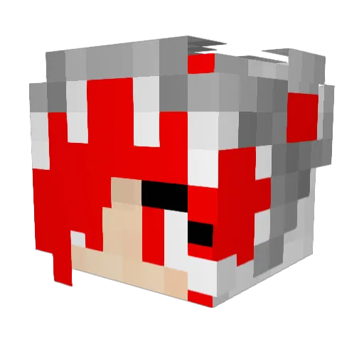 MielzMuffin Minecraft avatar head, 3D render