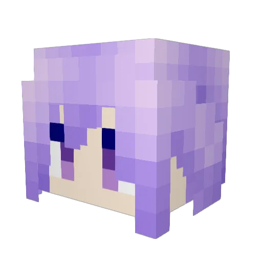 Miemie_ss Minecraft avatar head, 3D render