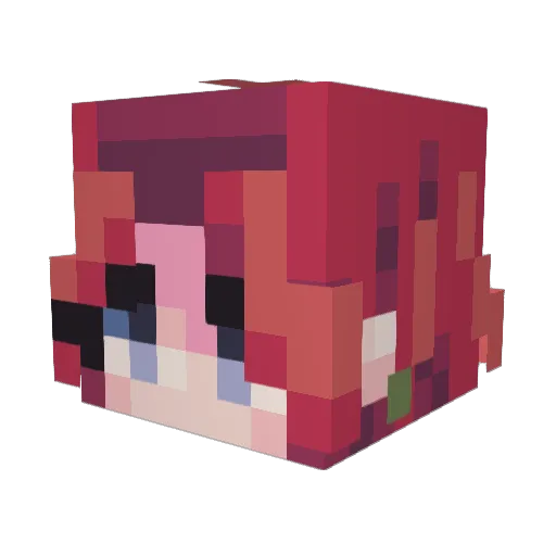 Miemus95 Minecraft avatar head, 3D render