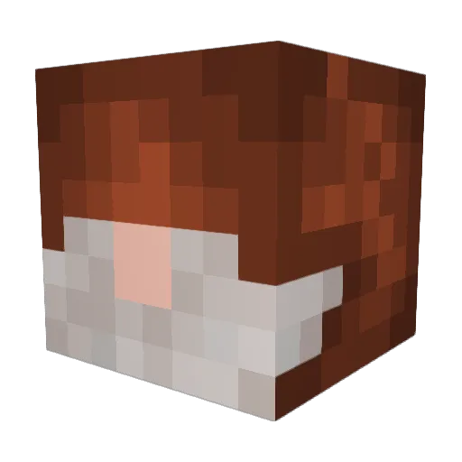 Miesvors80 Minecraft avatar head, 3D render