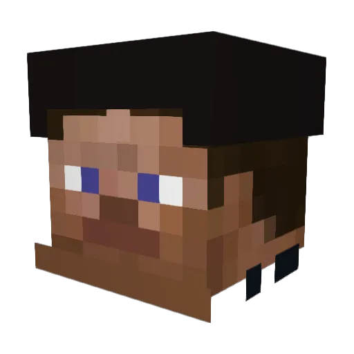 Mietek3543 Minecraft avatar head, 3D render