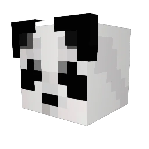 Miettdepain Minecraft avatar head, 3D render