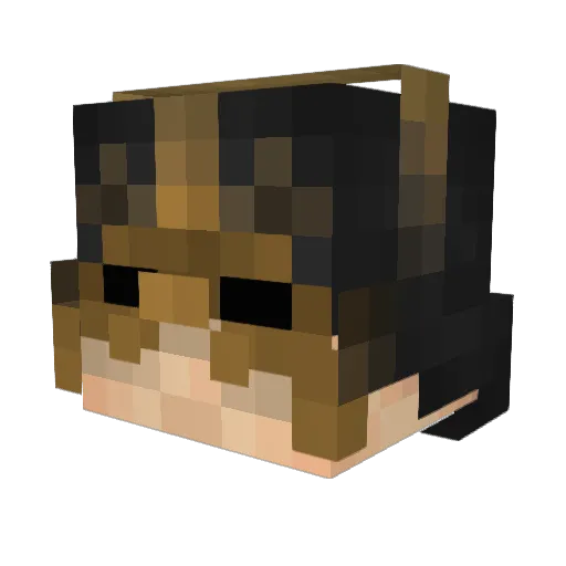 Mietz01 Minecraft avatar head, 3D render