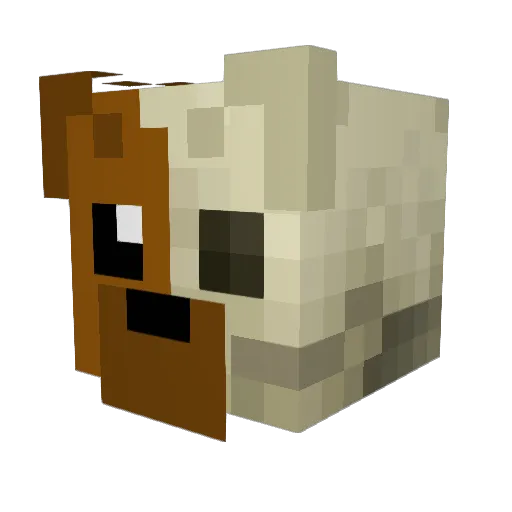 MiffedTralongo Minecraft avatar head, 3D render