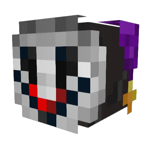 MiffoMC Minecraft avatar head, 3D render