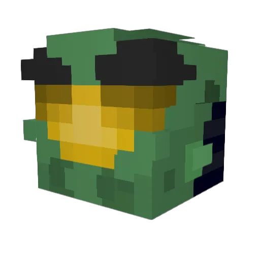 Miffo_ Minecraft avatar head, 3D render
