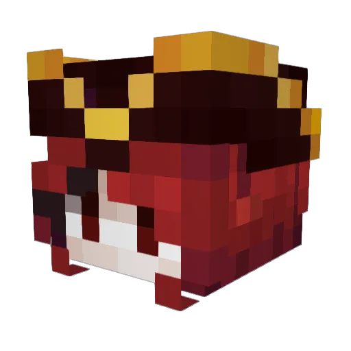 Mifna Minecraft avatar head, 3D render