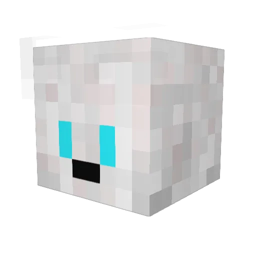 Mifodya Minecraft avatar head, 3D render