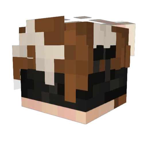 Mifone Minecraft avatar head, 3D render