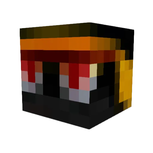 MigBird Minecraft avatar head, 3D render