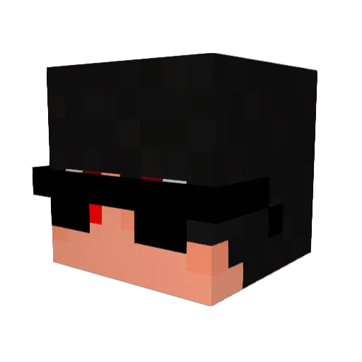 MigJessie Minecraft avatar head, 3D render