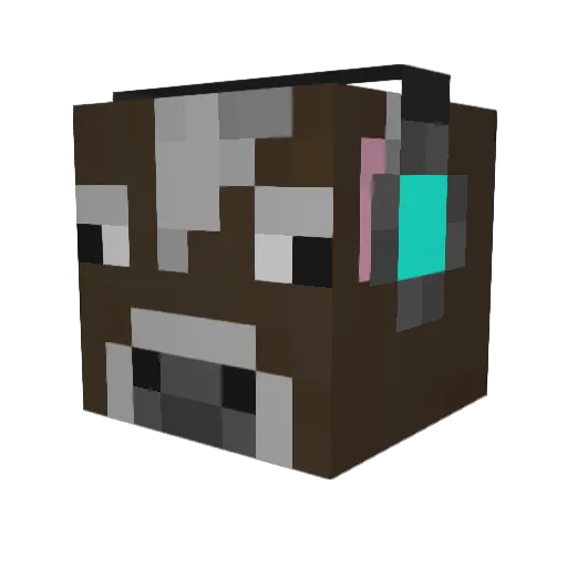 Migalone4 Minecraft avatar head, 3D render