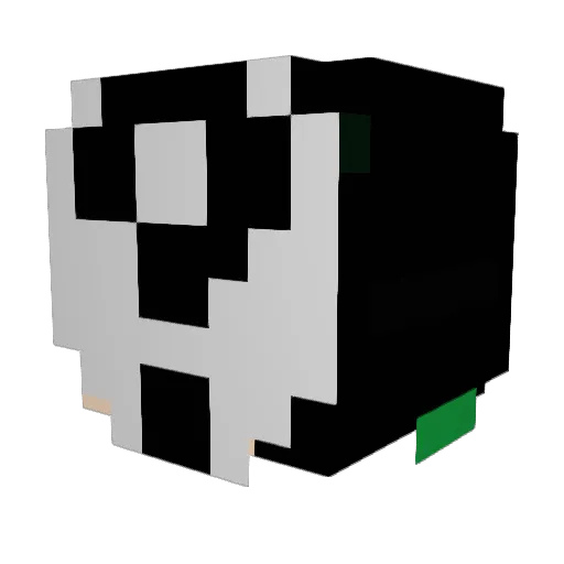 Migerun Minecraft avatar head, 3D render