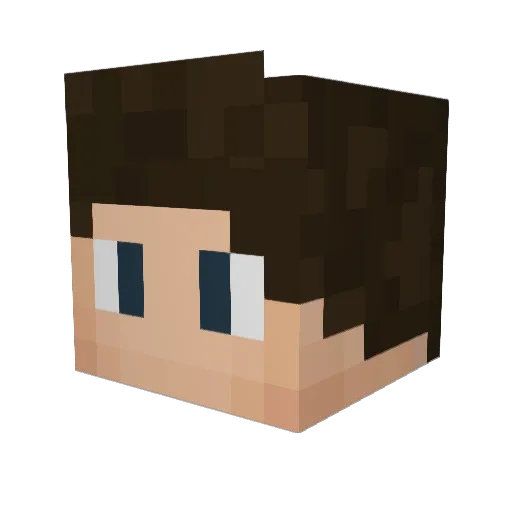 Miggi_2 Minecraft avatar head, 3D render