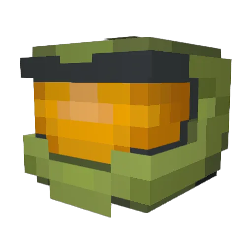 MiggleMuggle Minecraft avatar head, 3D render
