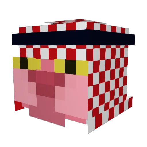 MiggyXD Minecraft avatar head, 3D render