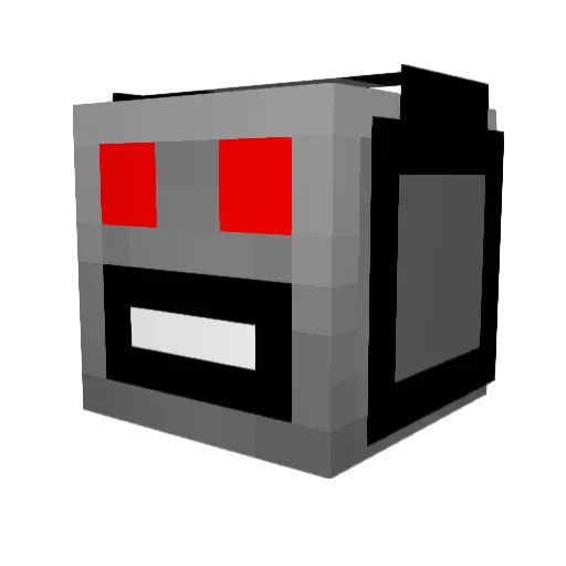Mighdas Minecraft avatar head, 3D render