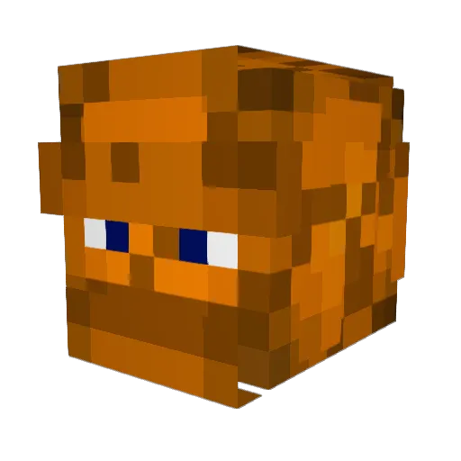 MightGuyy Minecraft avatar head, 3D render