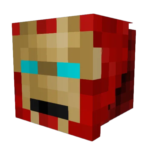 MightNotBeWaffle Minecraft avatar head, 3D render