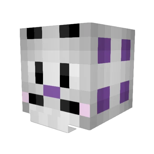 Might_Hydra Minecraft avatar head, 3D render